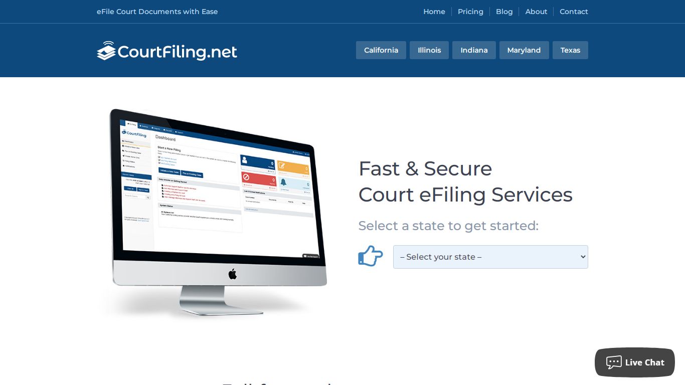 Secure Court e-Filing Portal & Services - CourtFiling.net
