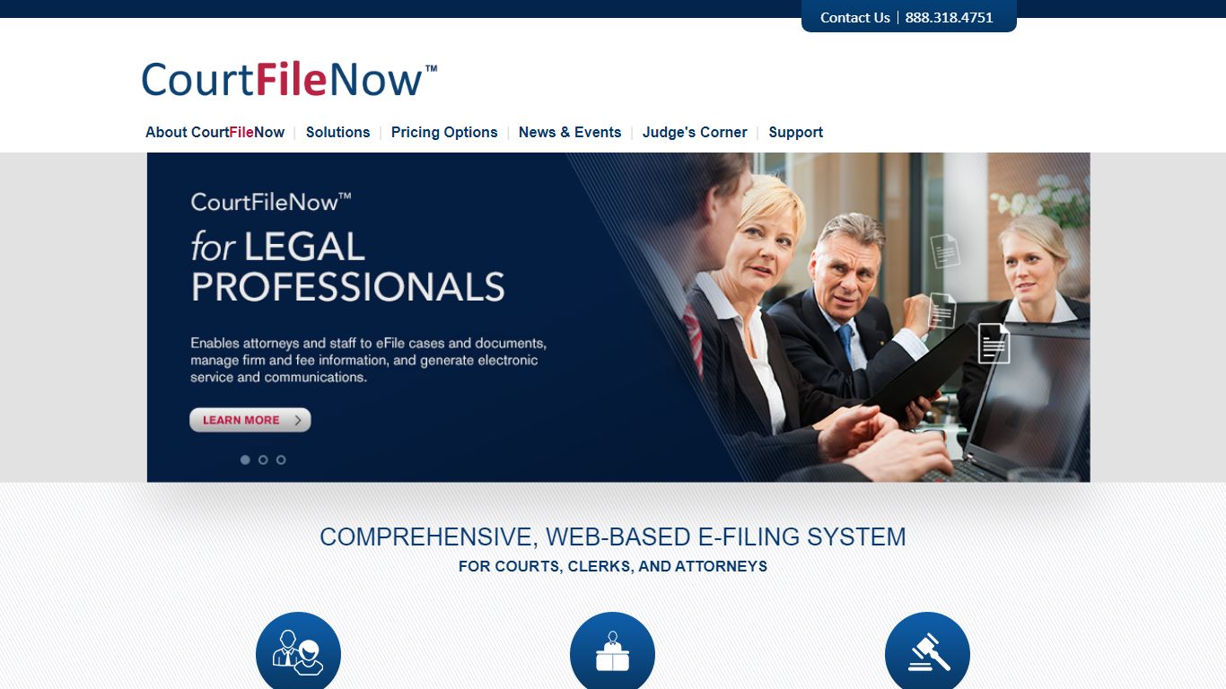 CourtFileNow: Web-based eFiling for Courts, Clerks, and Attorneys